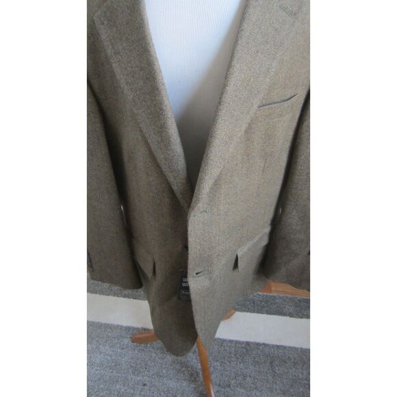 NWT HAGGAR BROWN TWEED 100% LAMBSWOOL SPORTSCOAT SIZE 42S PERFECT CONDITION - Picture 2 of 6